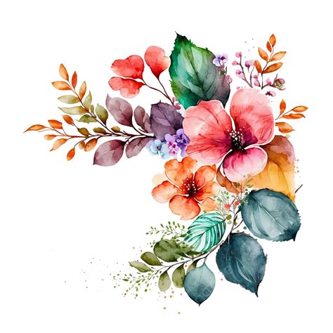 flower watercolor clipart|More.